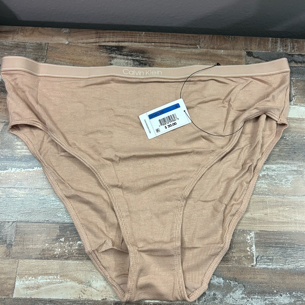 Calvin Klein Beige Highcut Womens Bikini briefs